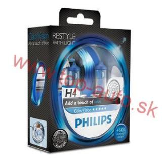 Philips H4 12V 60/55W ColorVision Blue Box