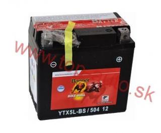 Motobatéria Banner Bike Bull AGM 12V 4ah,50412 (YTX5L-BS)