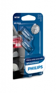 Philips WhiteVision W5W W2,1x9,5d 12V 5W