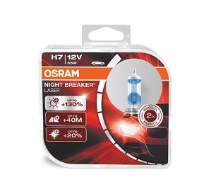Osram Night Breaker Laser H7 55W 12V +130% Box