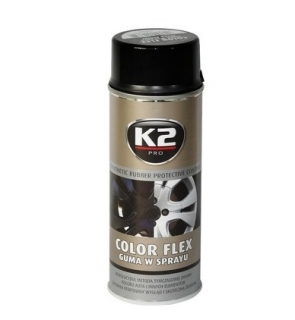 K2 Color flex čierny lesklý 400 ml 