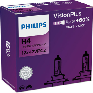 Philips Vision Plus H4 12V 60/55W Box
